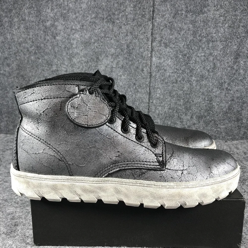 Wolverine‎ 1000 Mile Men's Size 9 D Gray Metallic Black Leather Shoes W990032
